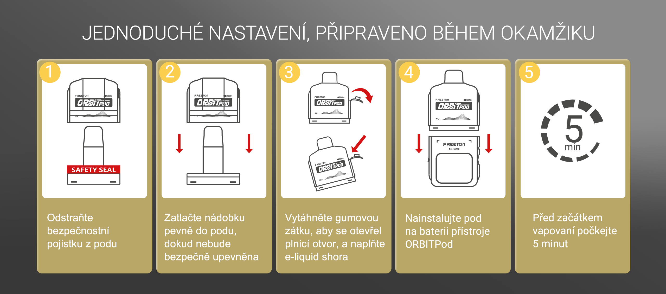 HECCIG ORBIT Pod 2 ml + 10 ml – Gunmetal gray