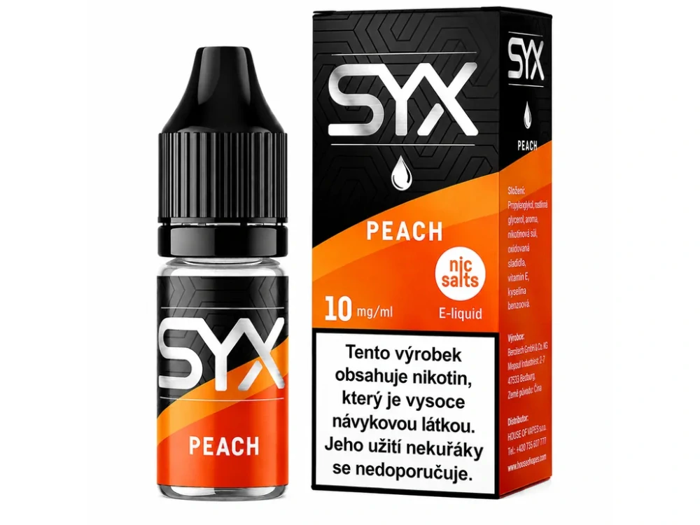SYX NS Peach Ice (Ledová broskev) 10 mg/ml – 10 ml
