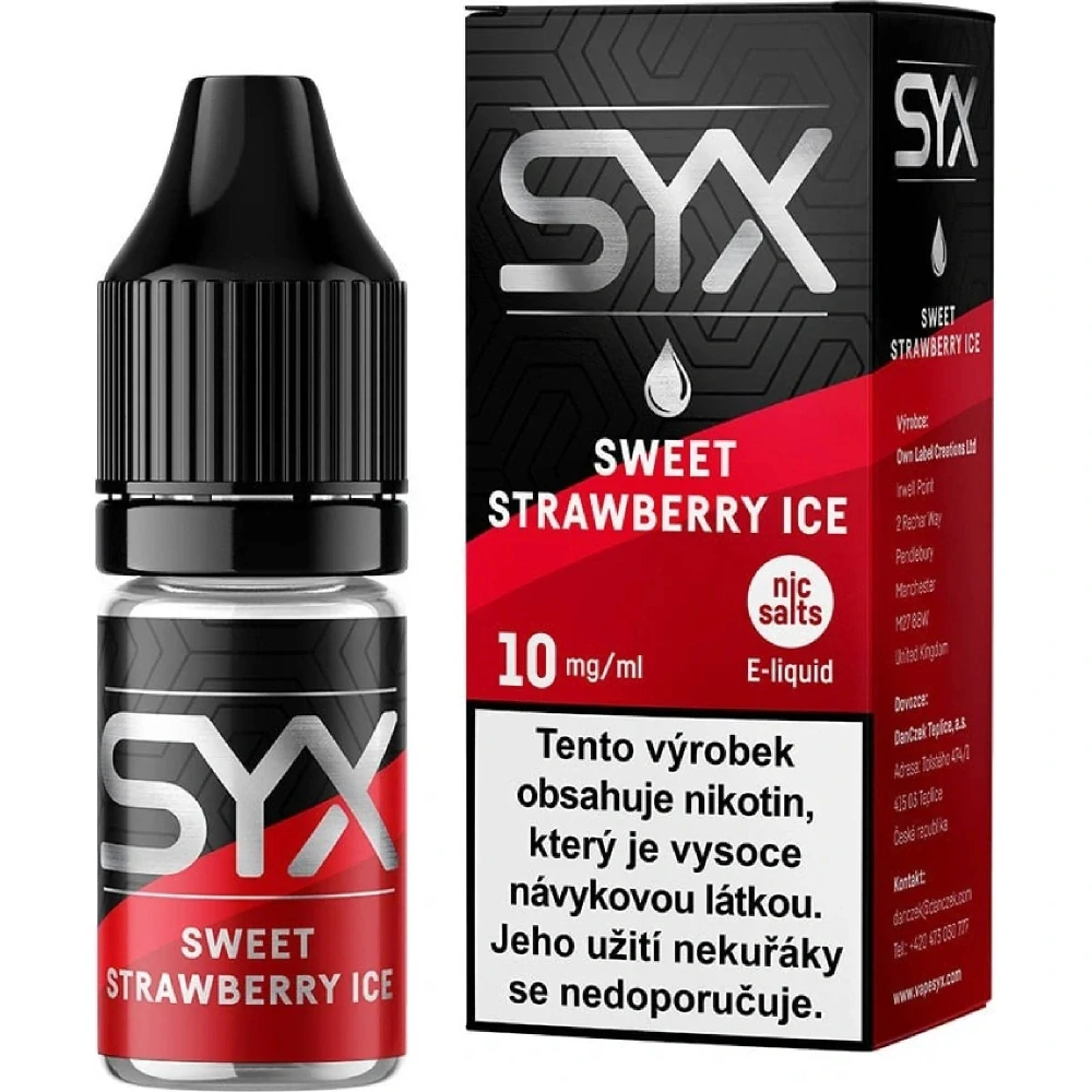 E-liquid - SYX NS - Sweet Strawberry Ice 10 mg
