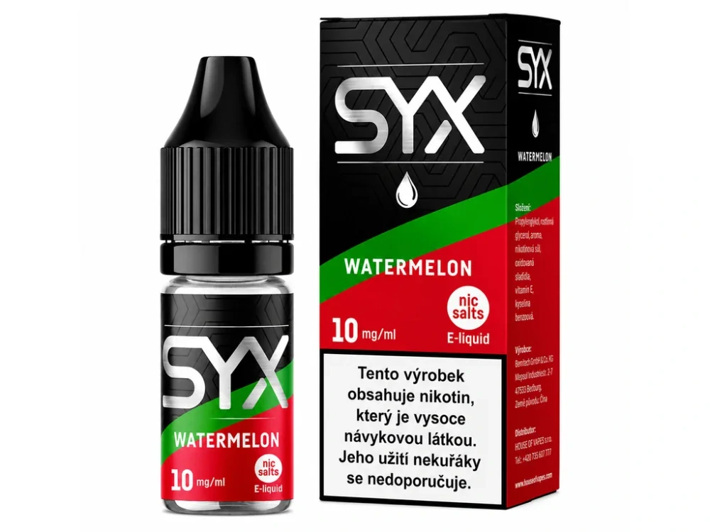 SYX NS Watermelon Ice (Ledový vodní meloun) 10 mg/ml – 10 ml