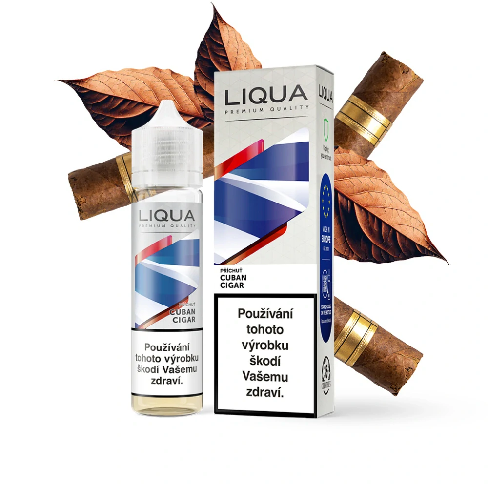 Příchuť LIQUA Mix&Go: Cuban Cigar (Doutníkový tabák)