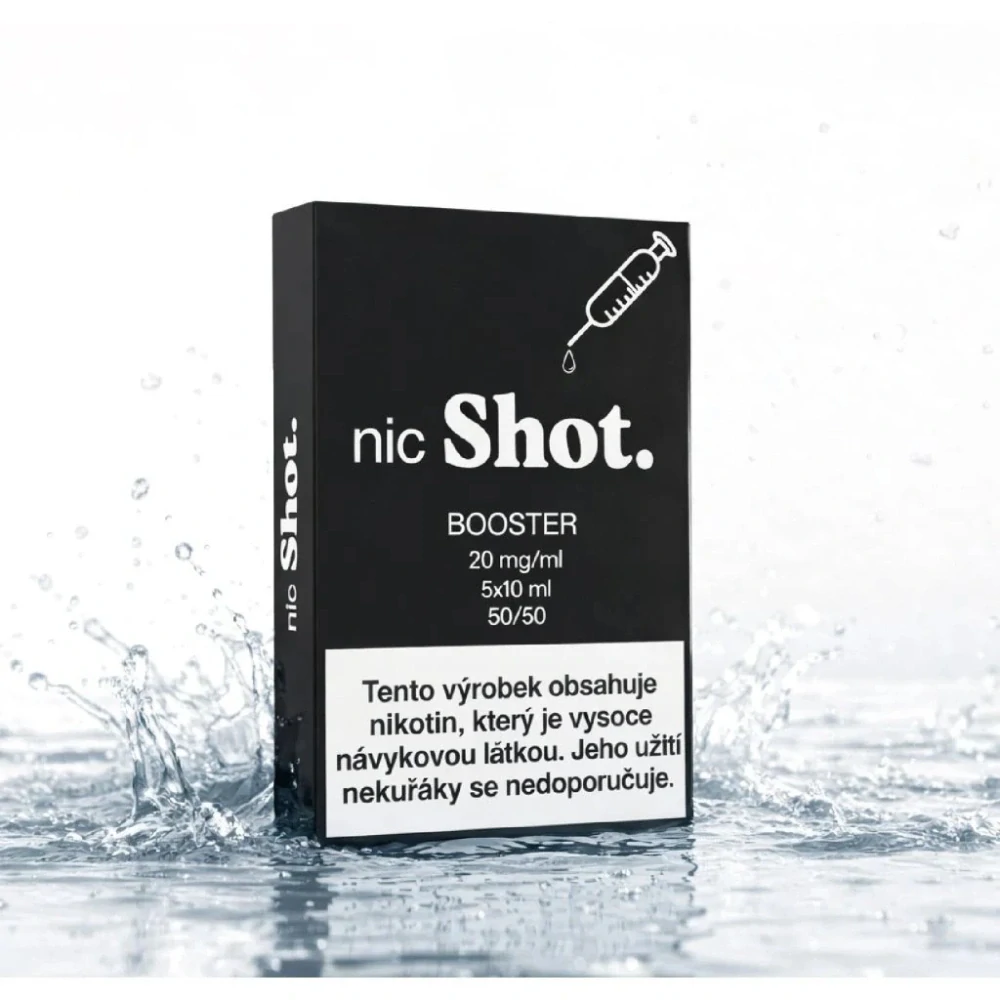 nicShot. booster 5pack 20mg/ml 50PG/50VG