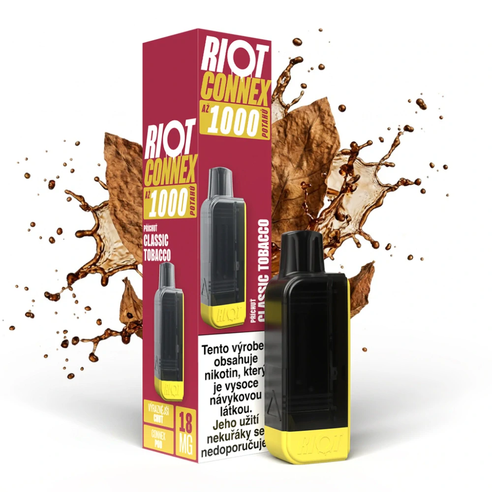 RIOT Connex 1000 předplněná kapsle (Classic Tobacco) 1ks 18mg