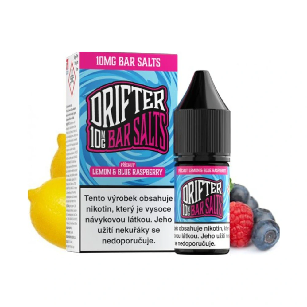 Drifter Bar Salts Lemon & Blue Raspberry 20mg (Vychlazená limonáda s modrými malinami) 10ml