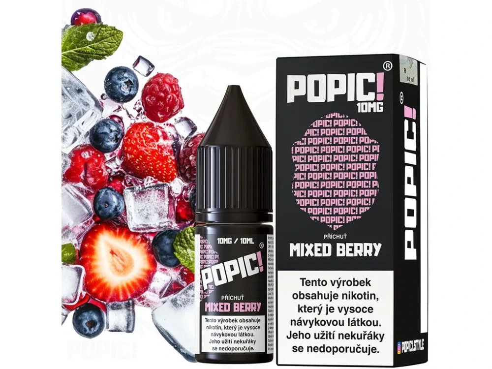E-LIQUID POPIC! SALT - MIXED BERRY (EXPLOZE LESNÍHO OVOCE) 10MG