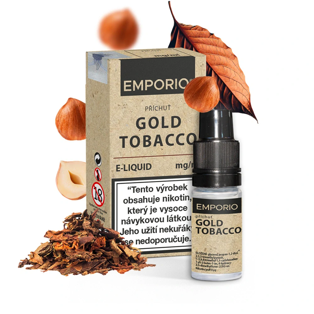 E-liquid Emporio – Gold Tobacco 6 mg – 10 ml