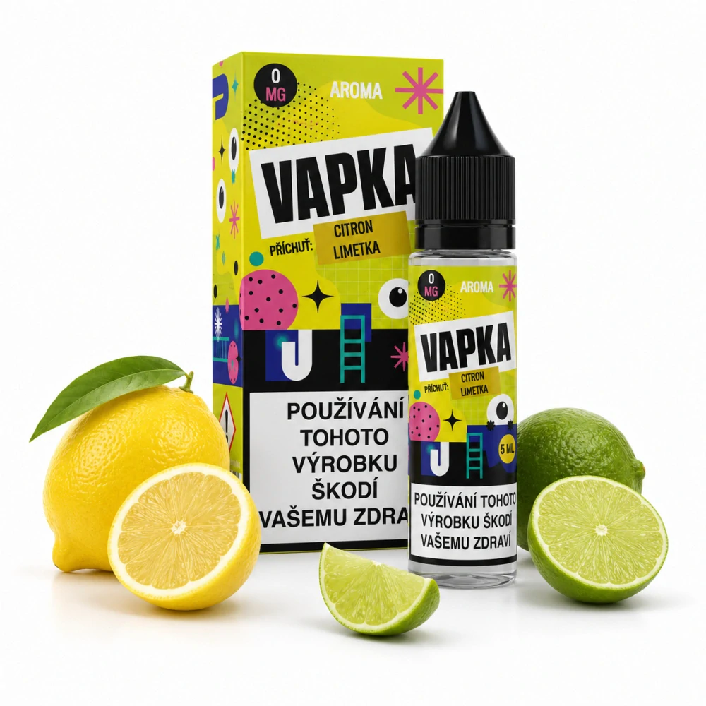 Vapka Citron Limetka 5ml/ 60ml Shake and Vape