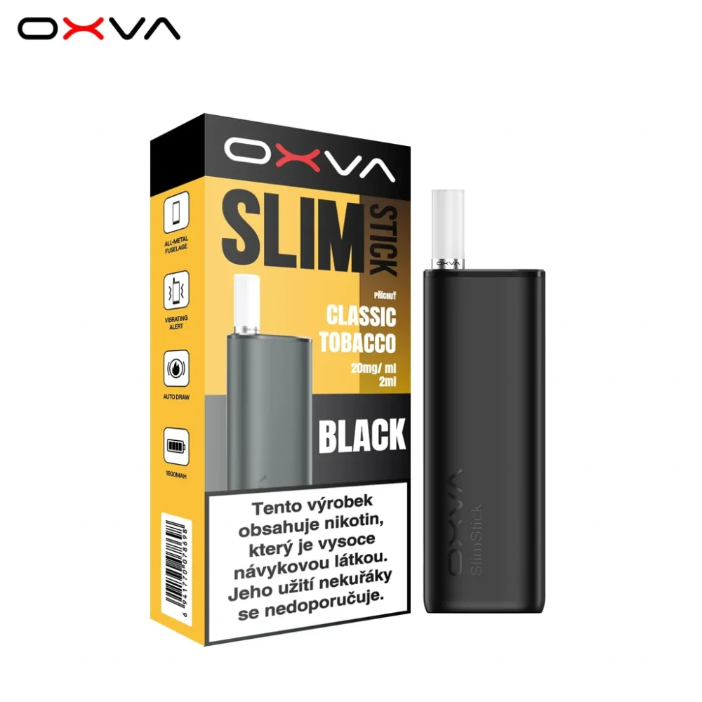 OXVA SlimStick Starter Kit Black – Classic Tobacco 20 mg/ml