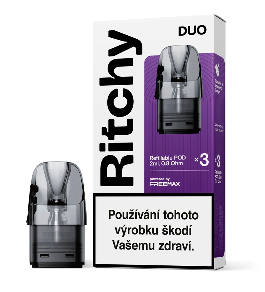 Ritchy DUO Pod – Náhradní cartridge 0,8 Ω (3 ks)