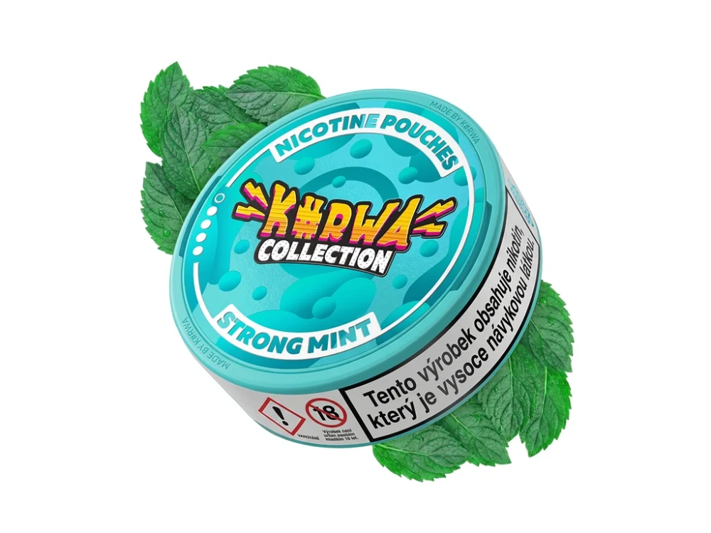 KURWA Collection Strong Mint – nikotinové sáčky 12 mg, 20 ks