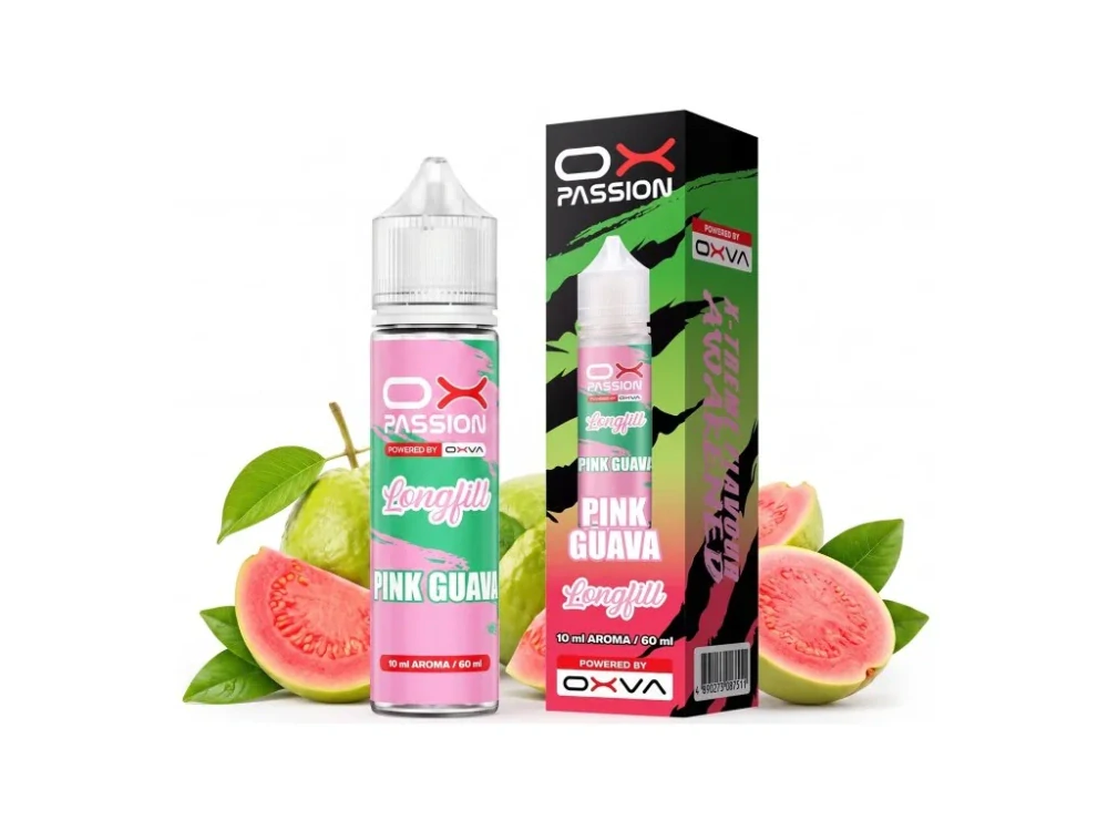 OXVA OX PASSION Pink Guava (Růžová guava a jahoda) Shake & Vape – 10/60 ml