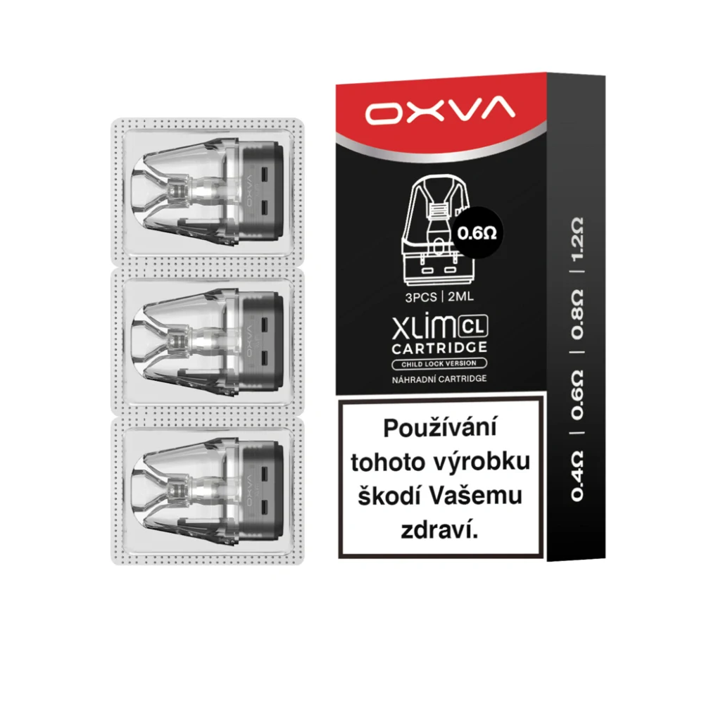 OXVA Xlim V3 CL Top Fill náhradní cartridge 3ks 0,6ohm
