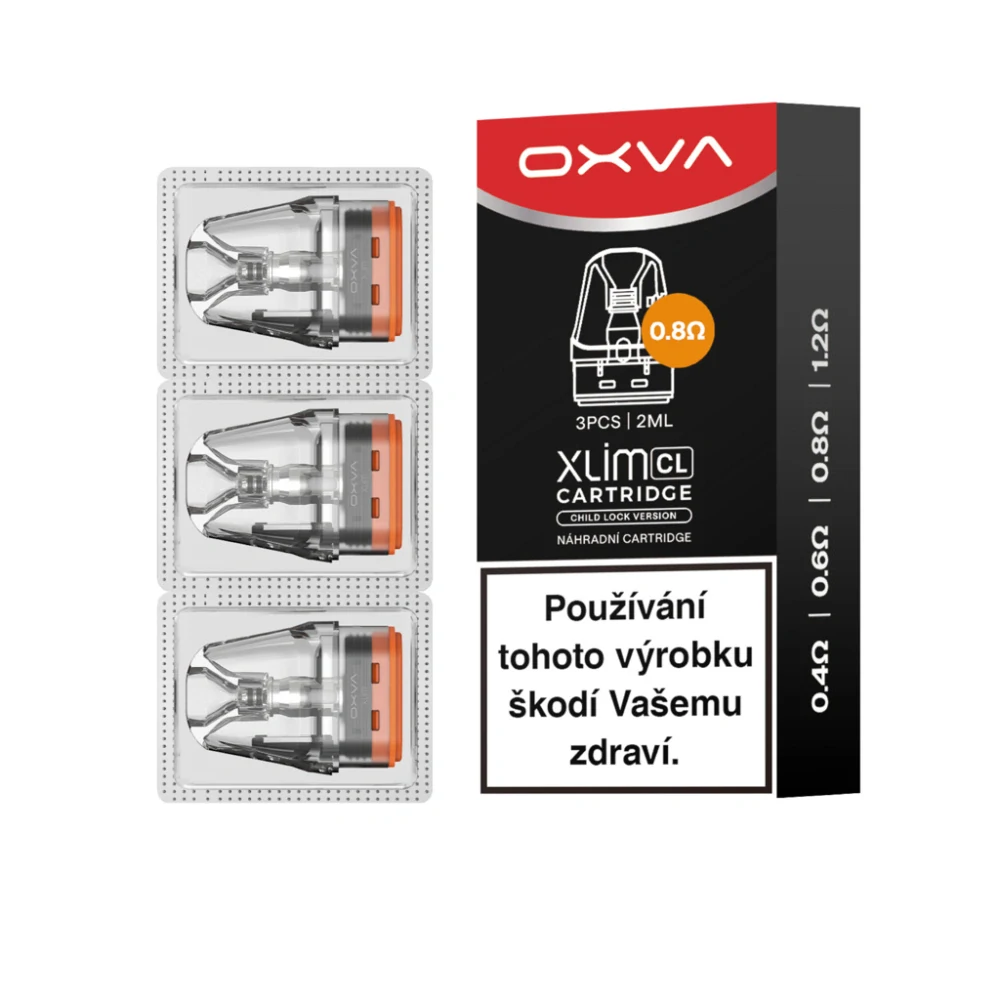 OXVA Xlim V3 CL Top Fill náhradní cartridge 3ks 0,8ohm