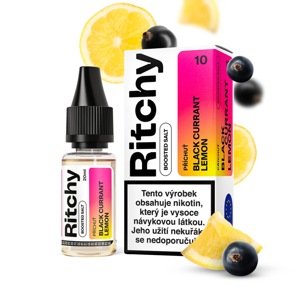 Ritchy Salt Black Currant Lemon 20mg (Černý rybíz a citron) 10ml