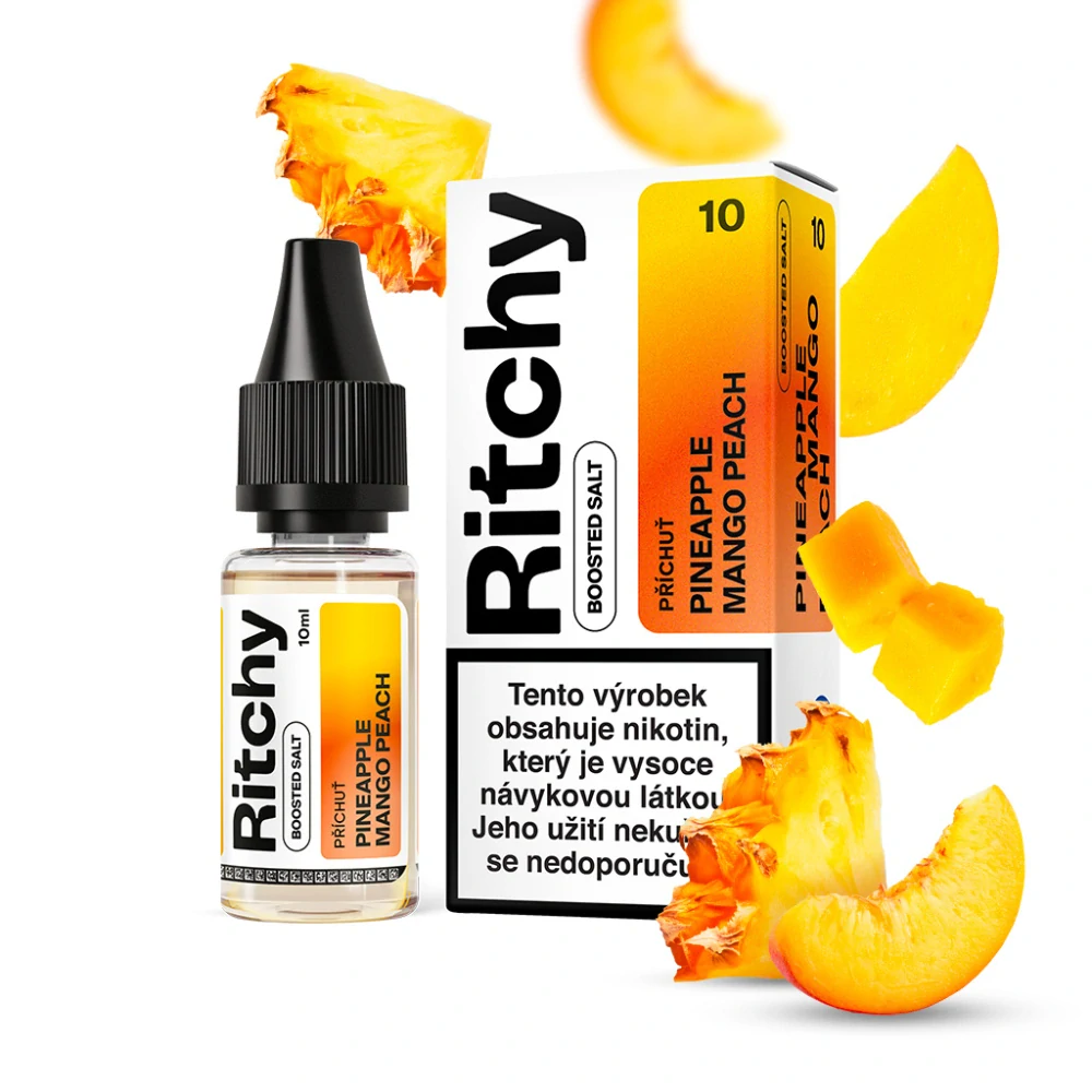 Ritchy Salt Pineapple Mango Peach (Ananas, mango a broskev) 20 mg/ml – 10 ml