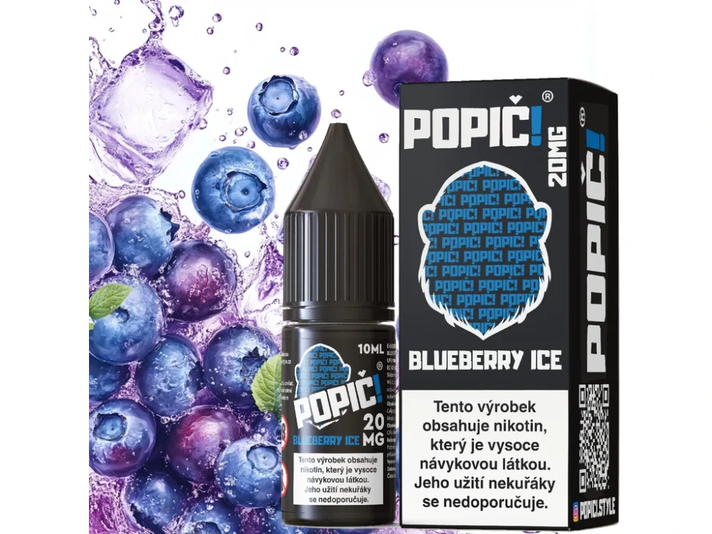 POPIC! Salt – Blueberry Ice (Nic Salt 20 mg) – 10 ml
