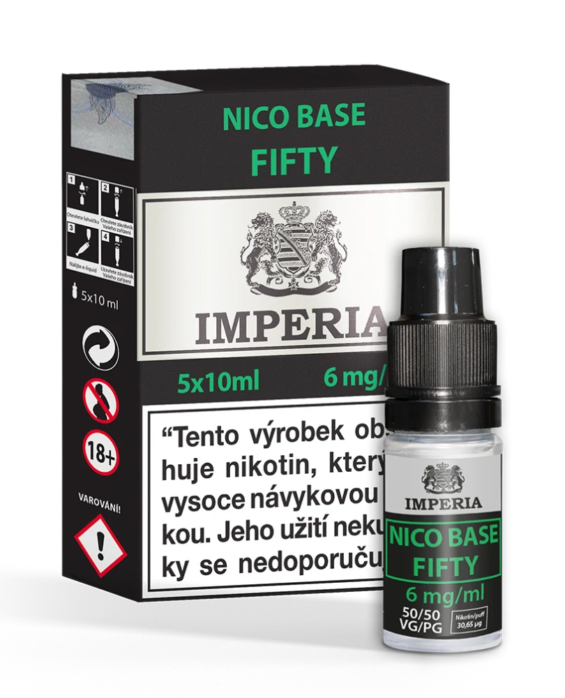 Imperia Fifty Nico Base (50VG/50PG) 5x10ml 6mg