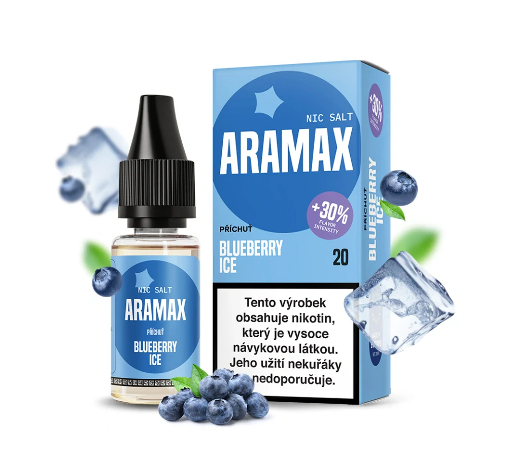 Aramax Salt Blueberry Ice (Ledová borůvka) 10ml 10mg