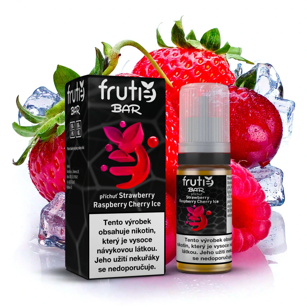 Frutie Bar Juice Strawberry Raspberry Cherry Ice (Ledová jahoda, malina a třešeň) 10ml 10mg