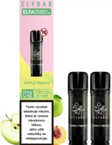 Elf Bar ELFA Pods cartridge 2Pack Apple Peach 20mg 