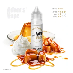 Příchuť Adam's Vape S&V: Caramel Pudding (Smetanová chuť karamelového zákusku)