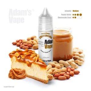 Příchuť Adam's Vape S&V: Peanut Butter Cheesecake (Oříšková bomba na sušenkovém základu)