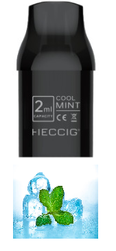 Heccig NUTRISTICK DV2 2x cartridge COOL MINT 15 mg