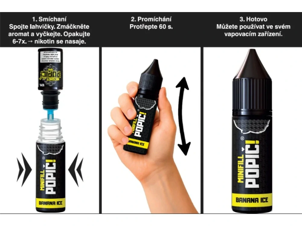 MINIFILL POPIČ! 2v1 - Lemon Lime - 15ml (6mg)
