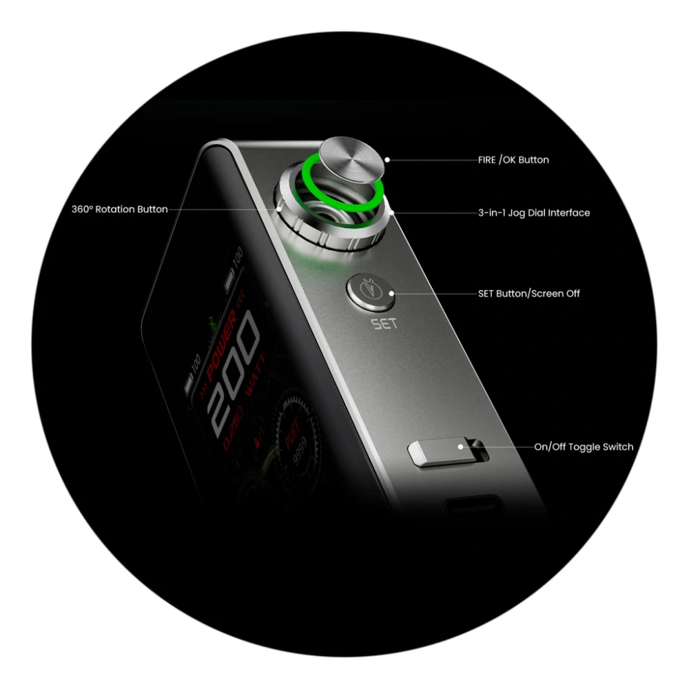 Lost Vape Centaurus BT200 Mod (Black Carbon)