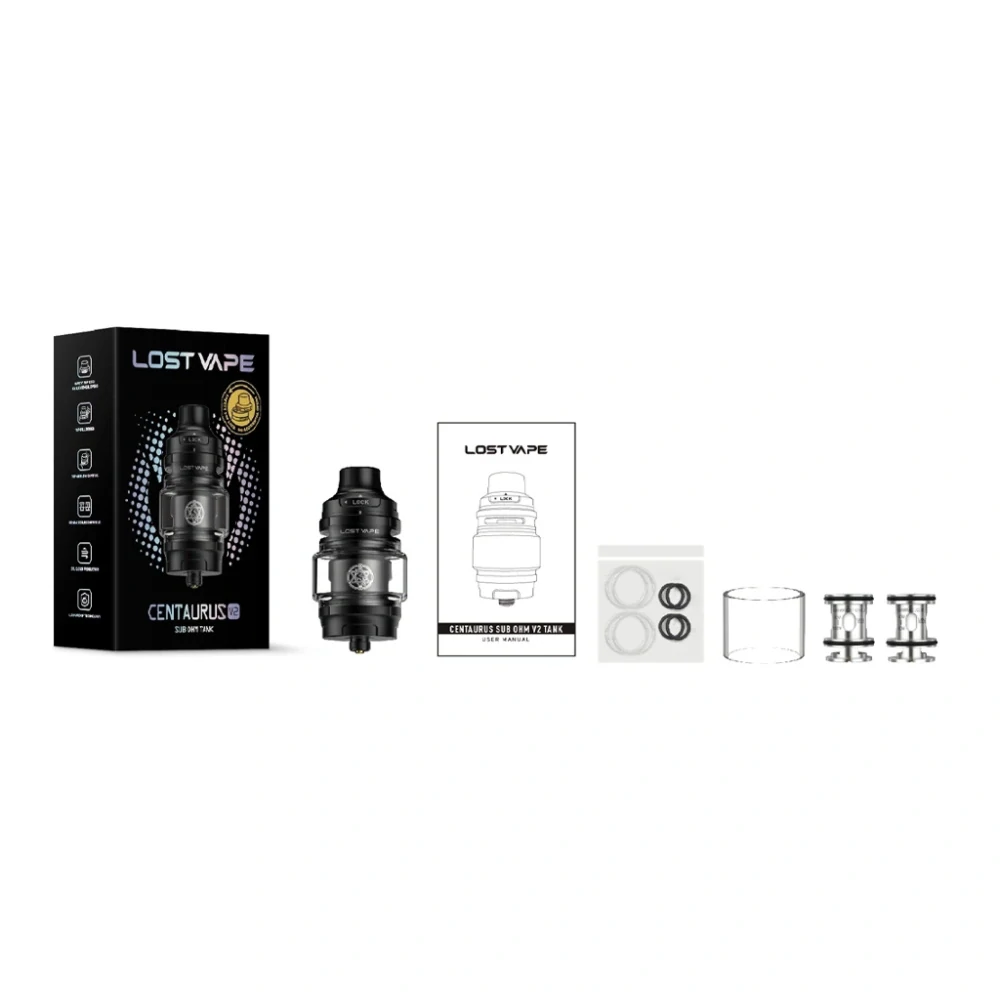 Lost Vape Centaurus Sub Ohm Tank V2 (5ml) (Black)