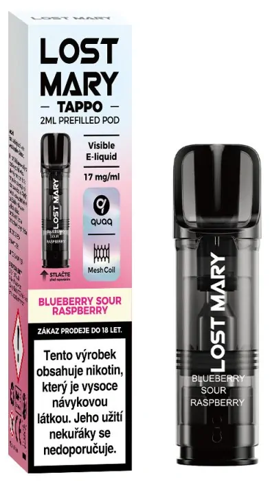 Lost Mary TAPPO předplněná kapsle (Blueberry Sour Raspberry) 1ks 17mg