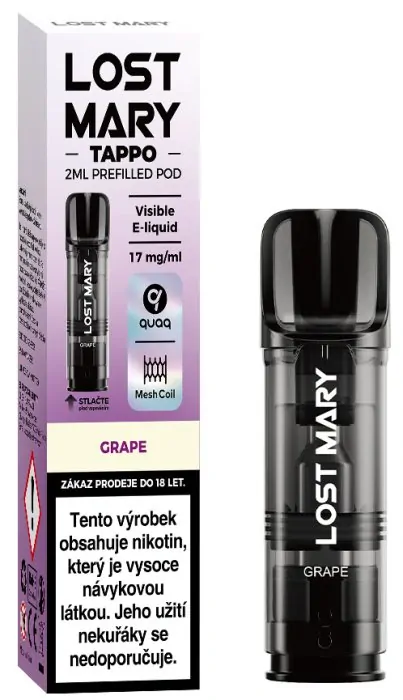 Lost Mary TAPPO předplněná kapsle (Grape) 1ks 17mg