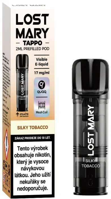 Lost Mary TAPPO předplněná kapsle (Silky Tobacco) 1ks 17mg