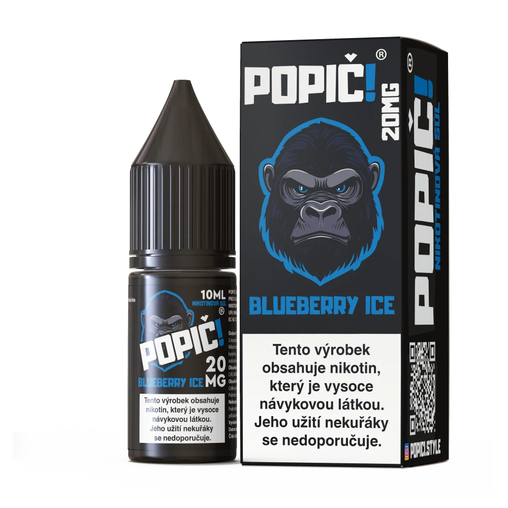 POPIČ! SALT - Blueberry Ice 20mg - E-liquid 10ml