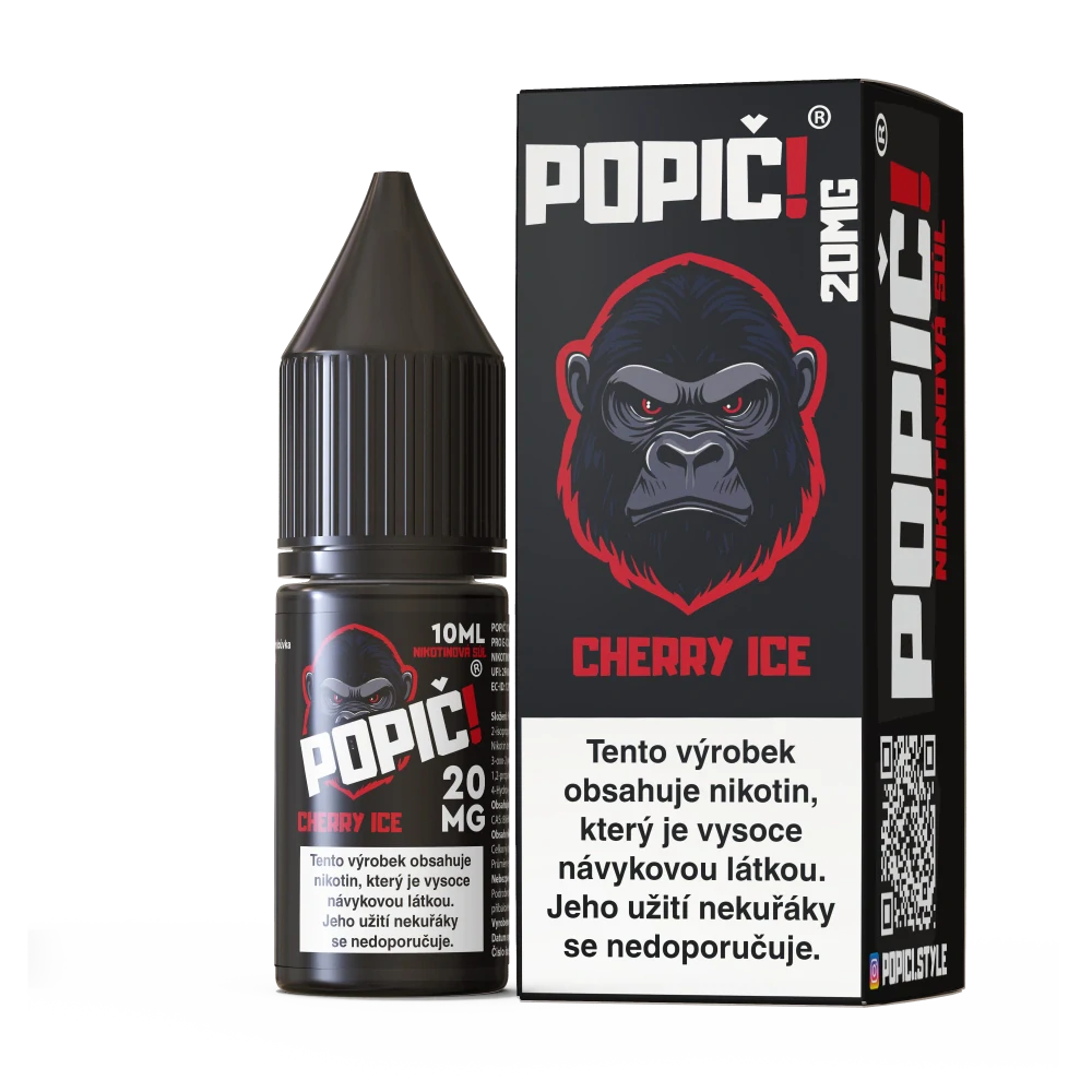 POPIČ! SALT - Cherry Ice 20mg - E-liquid 10ml