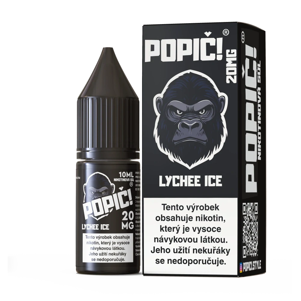 POPIČ! SALT - Lychee Ice 20mg - E-liquid 10ml