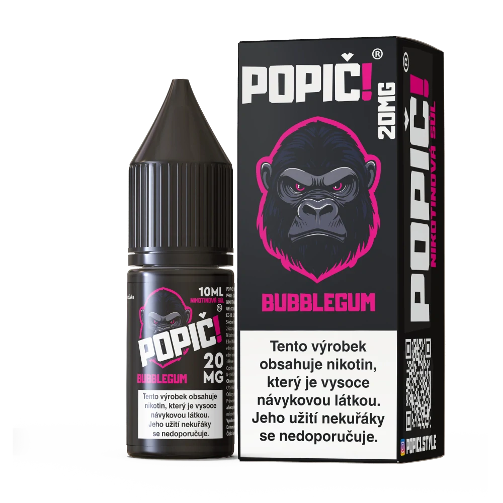 POPIČ! SALT - Bubblegum 20mg - E-liquid 10ml