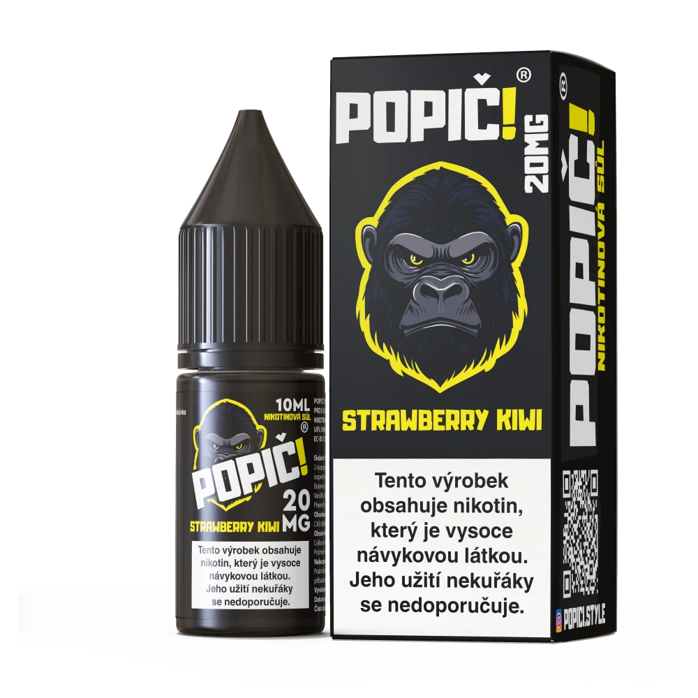 POPIČ! SALT - Strawberry Kiwi 20mg - E-liquid 10ml