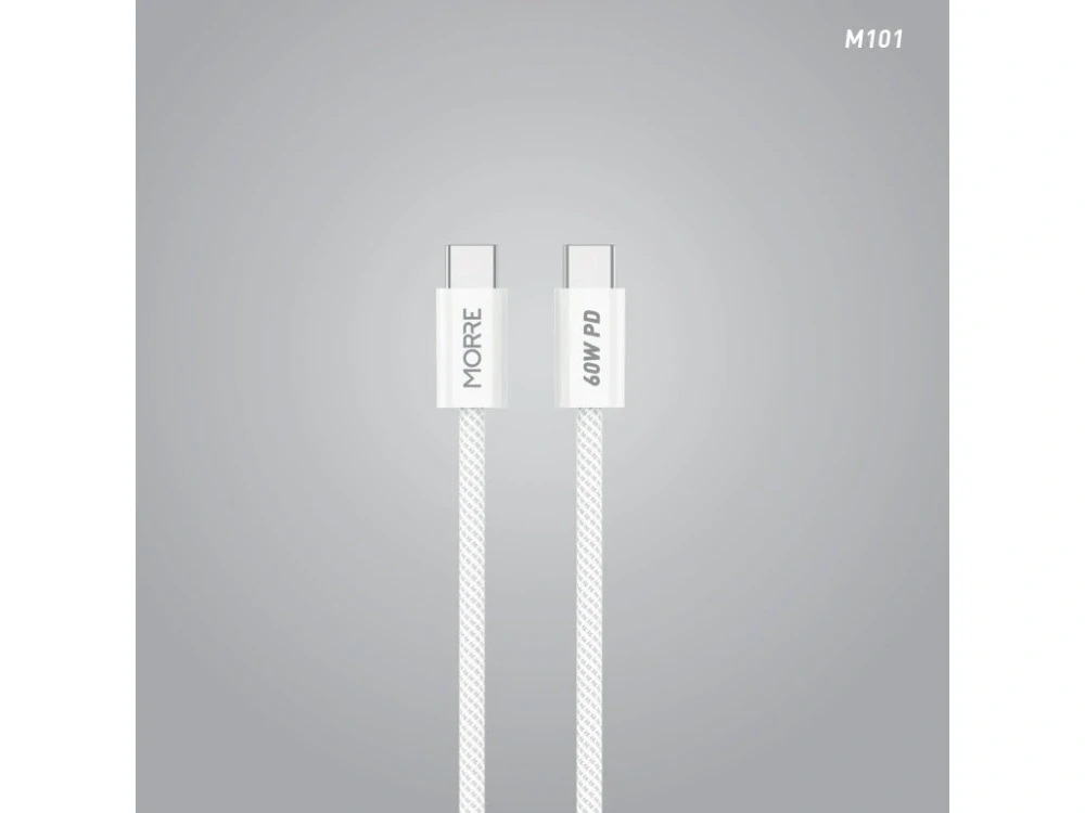 MORRE - Nabíjecí kabel - bílý C-C - délka 1m