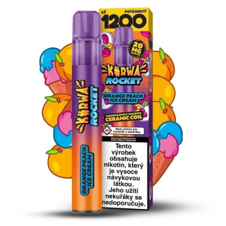 Kurwa Rocket - Orange Peach ICE Cream - 20mg