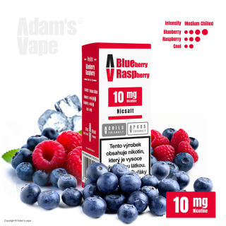 Adam's Vape SALTS Blueberry Raspberry (Chladivá borůvka s malinou) 10ml 10mg
