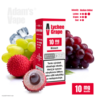 Adam's Vape SALTS Lychee Grape (Svěží liči a hroznové víno) 10ml 10mg