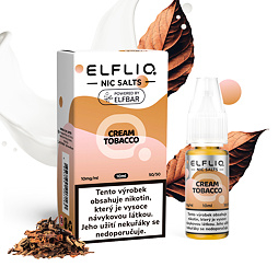 Liquid ELFLIQ Nic SALT Cream Tobacco 10ml - 10mg 