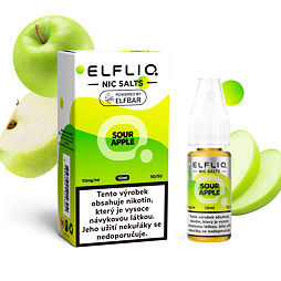 Liquid ELFLIQ Nic SALT Sour Apple 10ml - 20mg 
