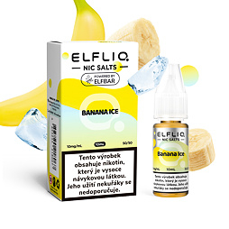 Liquid ELFLIQ Nic SALT Banana Ice 10ml - 10mg 