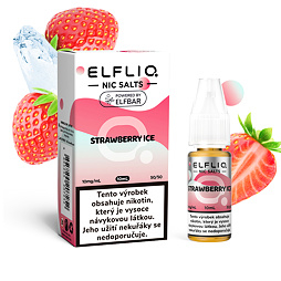 Liquid ELFLIQ Nic SALT Strawberry Ice 10ml - 10mg 