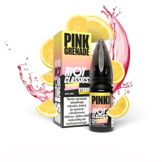Riot Hybrid Salt Pink Grenade (Citronovo-jahodová limonáda) 10ml 5mg
