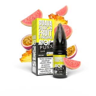 Riot Hybrid Salt Guava, Passionfruit & Pineapple (Guava, marakuja & ananas) 10ml 5mg