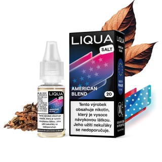 LIQUA Salt American Blend (Americká tabáková směs) 10ml 10mg