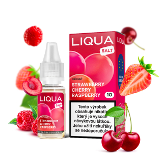 LIQUA Salt Strawberry Cherry Raspberry 20mg (Jahoda, třešeň a malina) 10ml